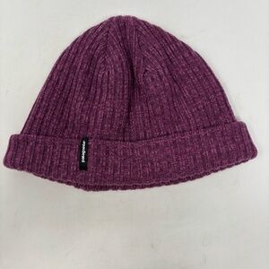 Patagonia Womens Knit Beanie Hat Purple